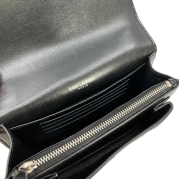SAINT LAURENT Calfskin Monogram Sunset Mini Chain Wallet Bag - Picture 7 of 7